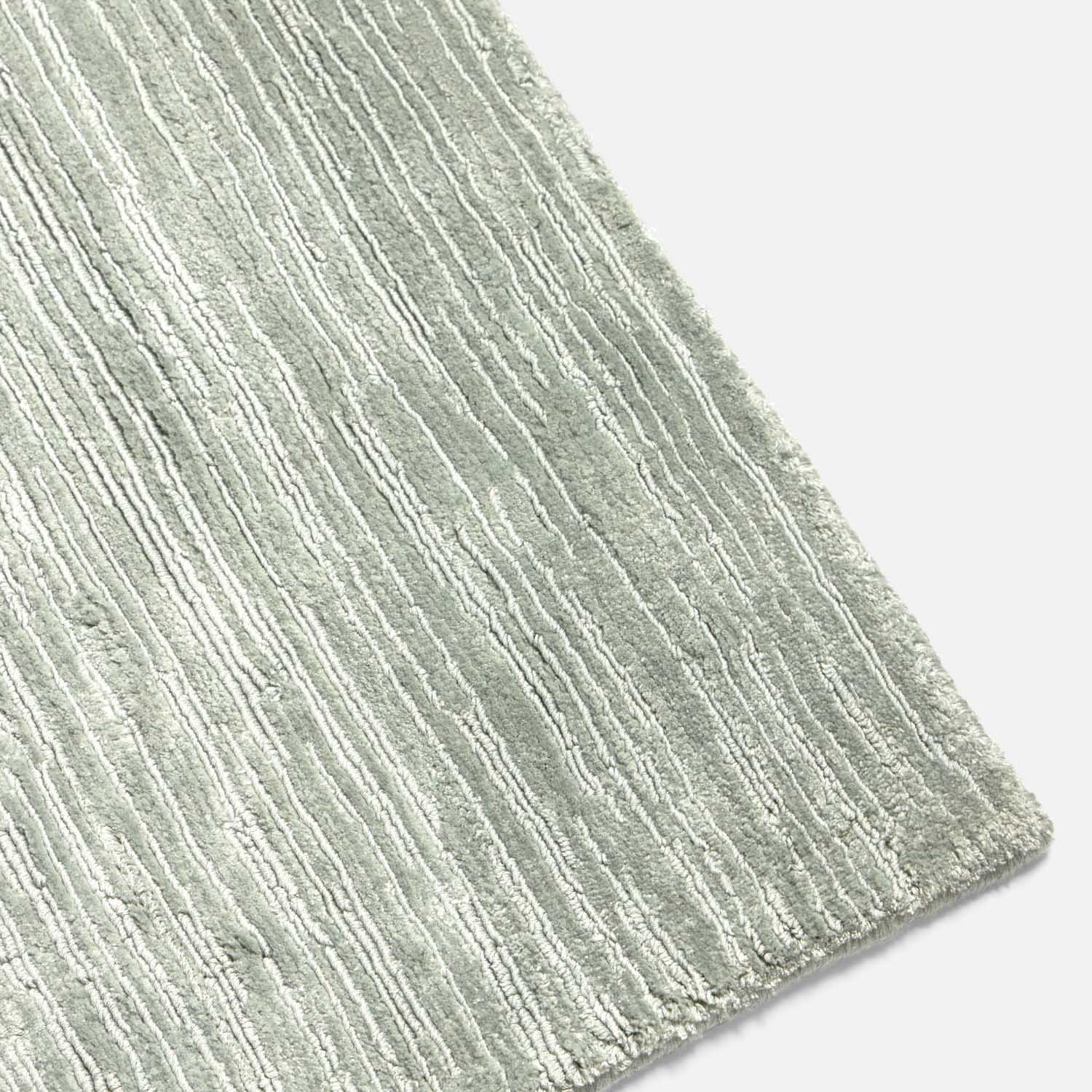 Halston Textured Lyocell Striped Area Rug - Image 21