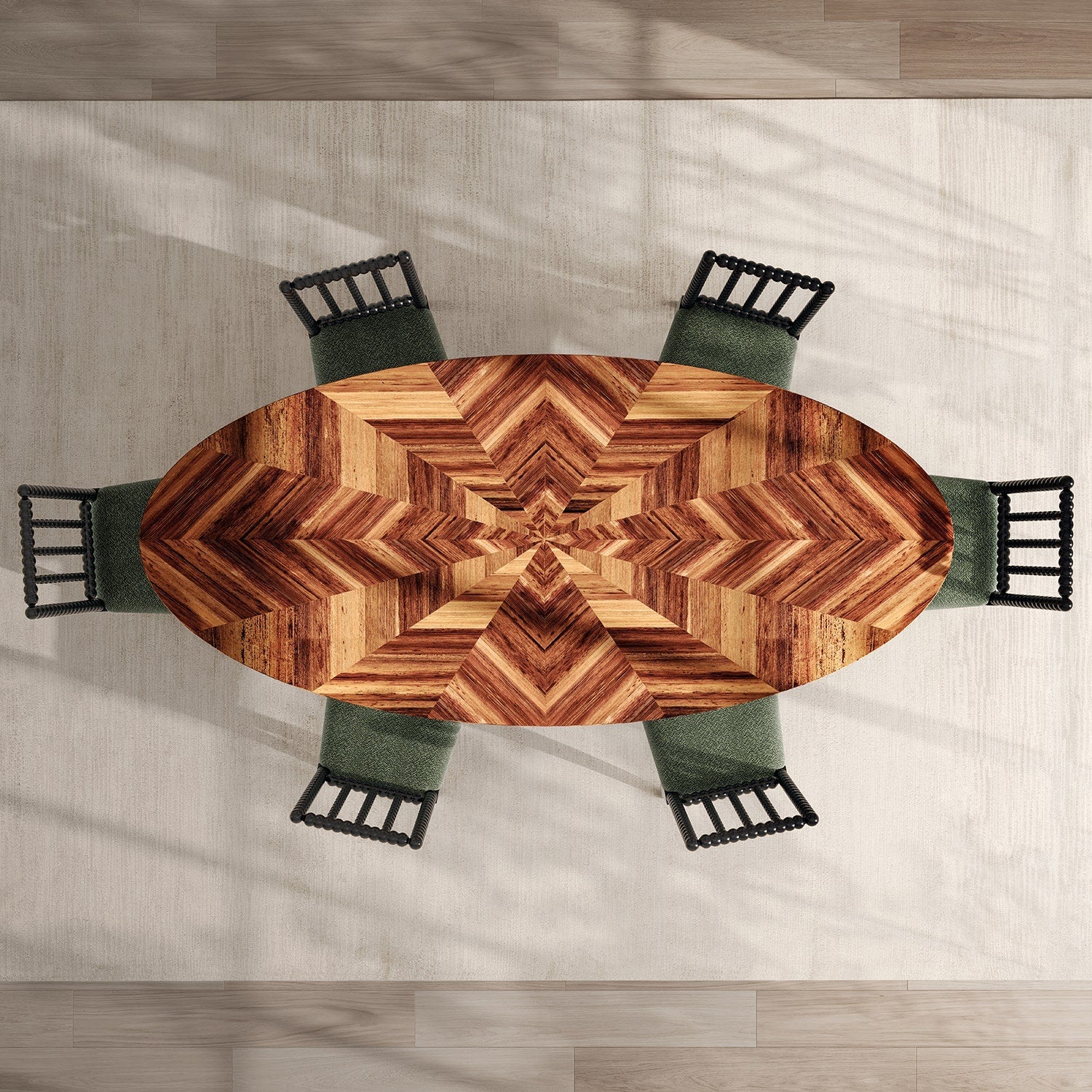 Halston Textured Lyocell Striped Area Rug - Image 25