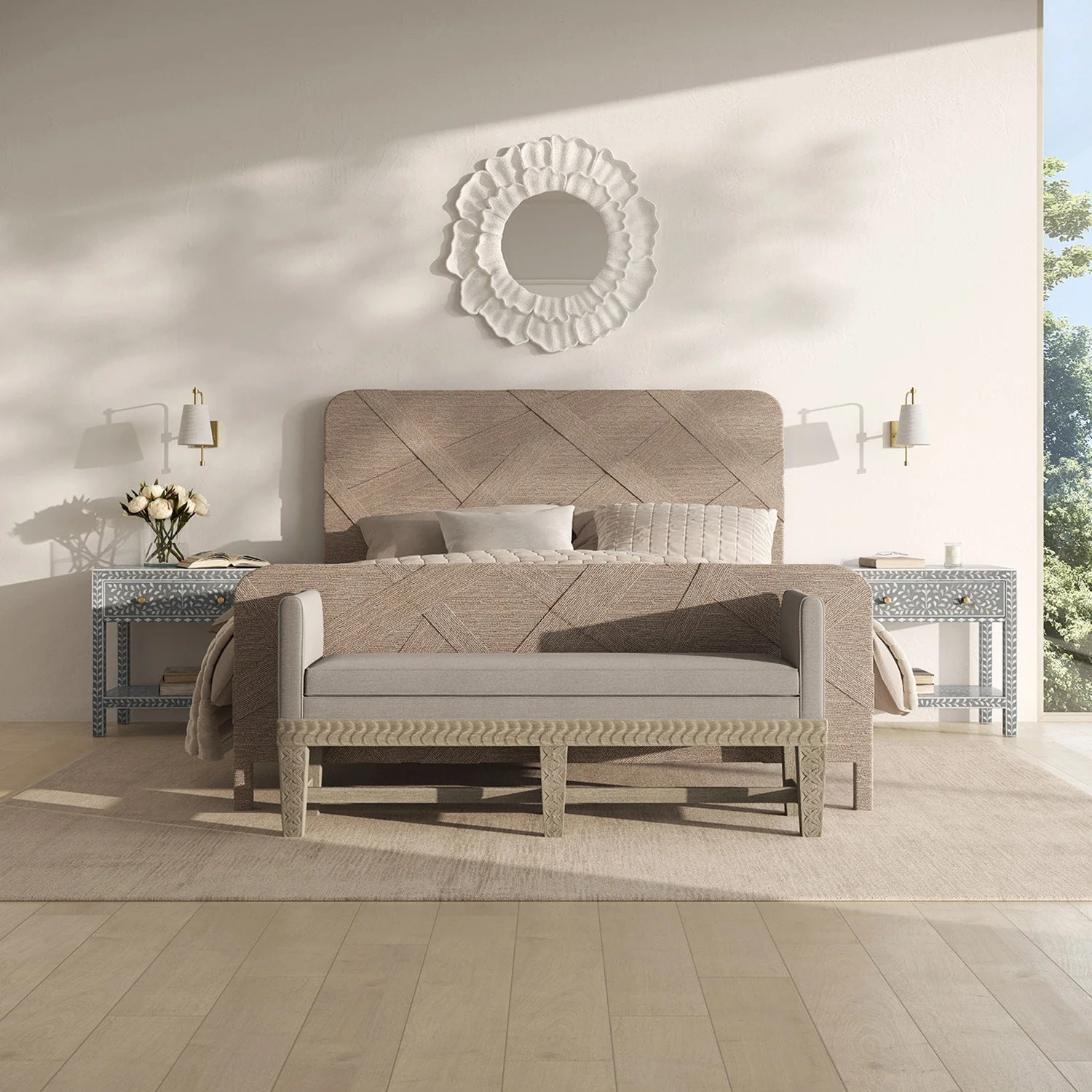 Halston Textured Lyocell Striped Area Rug - Image 27