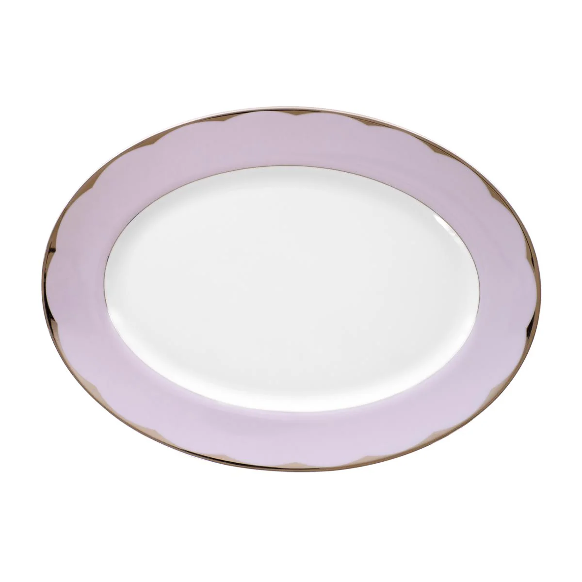 Haviland Illusion Oval Dish - Large - Lavender Platinum - Image 3