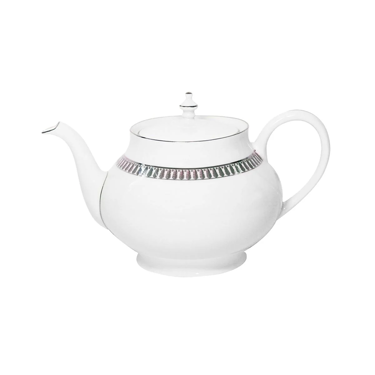 Haviland Plumes Round Teapot - Image 4