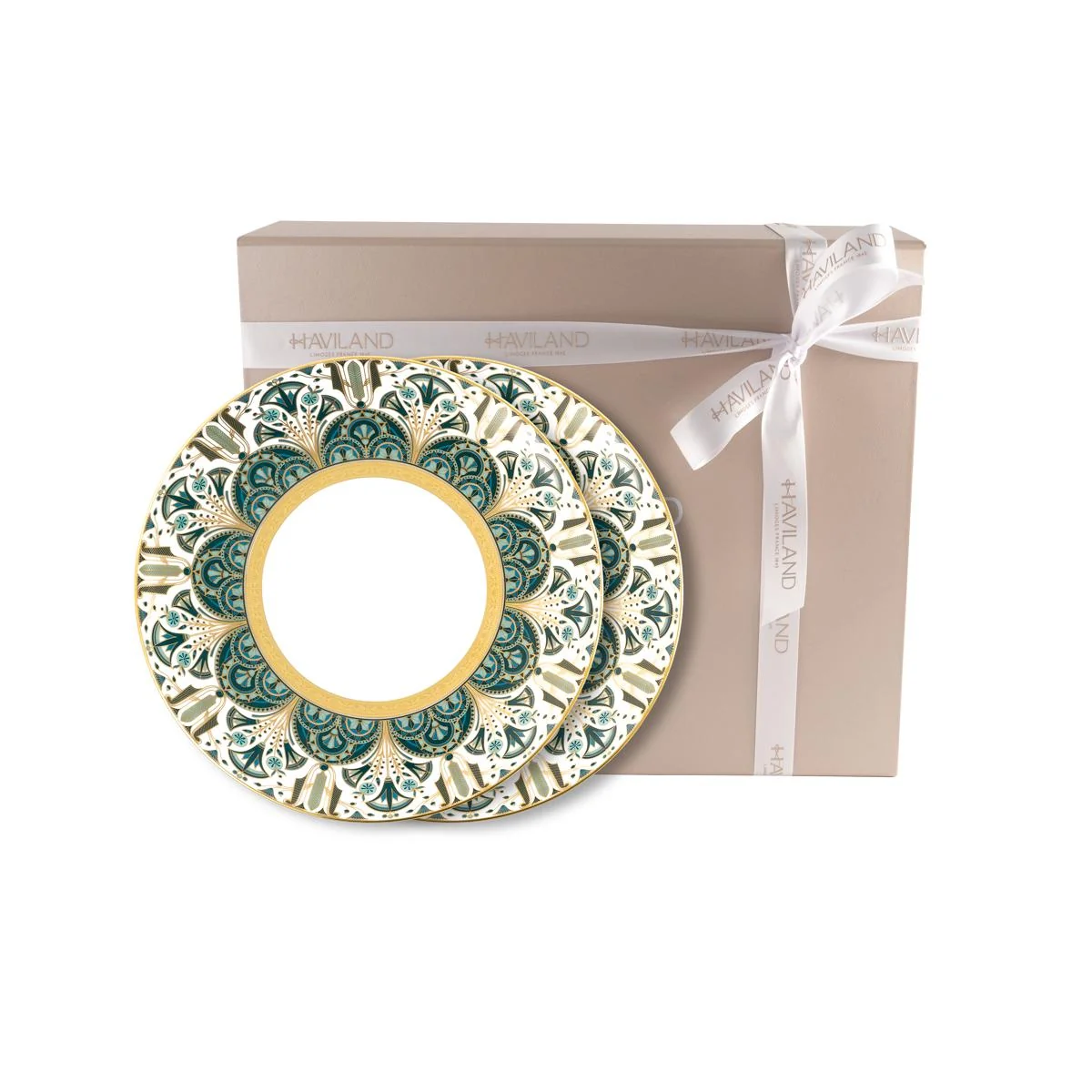 Haviland Reves Du Nil Dessert Plate - Gold - Image 5