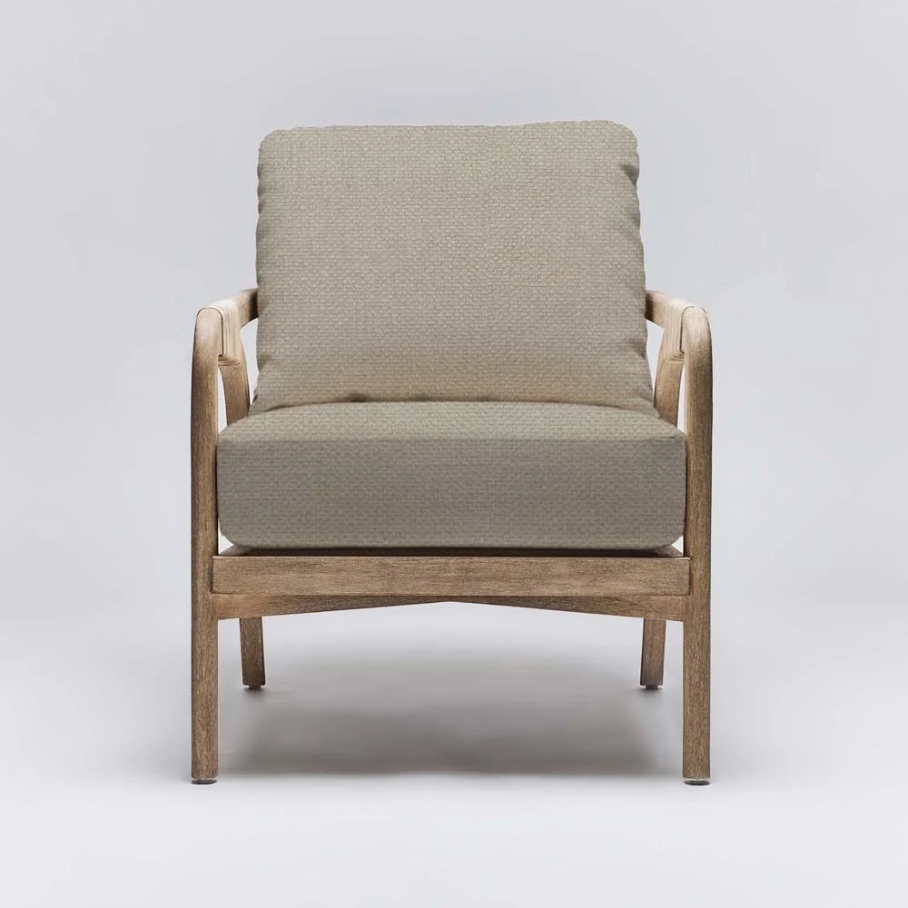 Interlude Delray Lounge Chair White Ceruse - Image 10