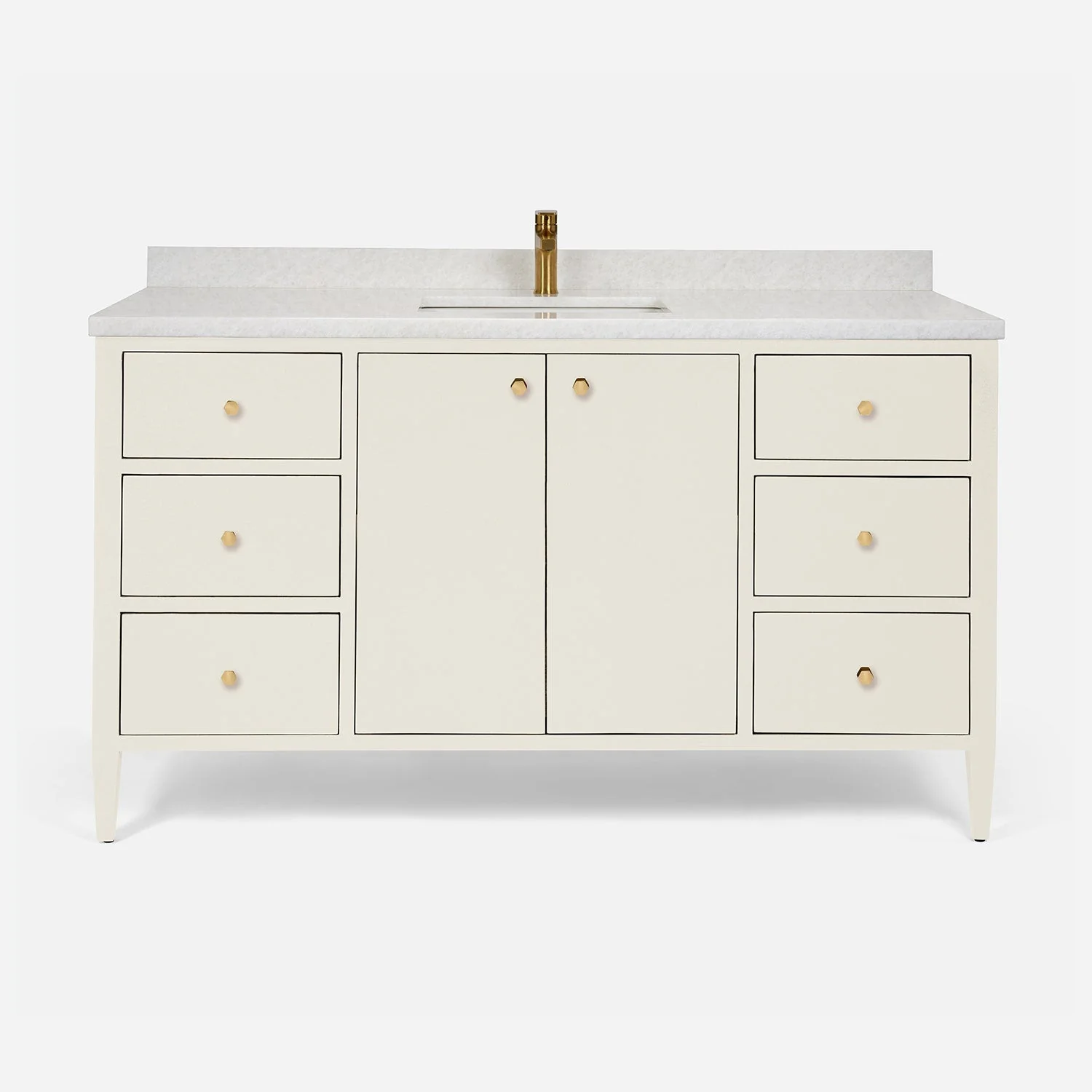 Jarin 60" 2-Door Single Sink Vanity Base Only - Image 8