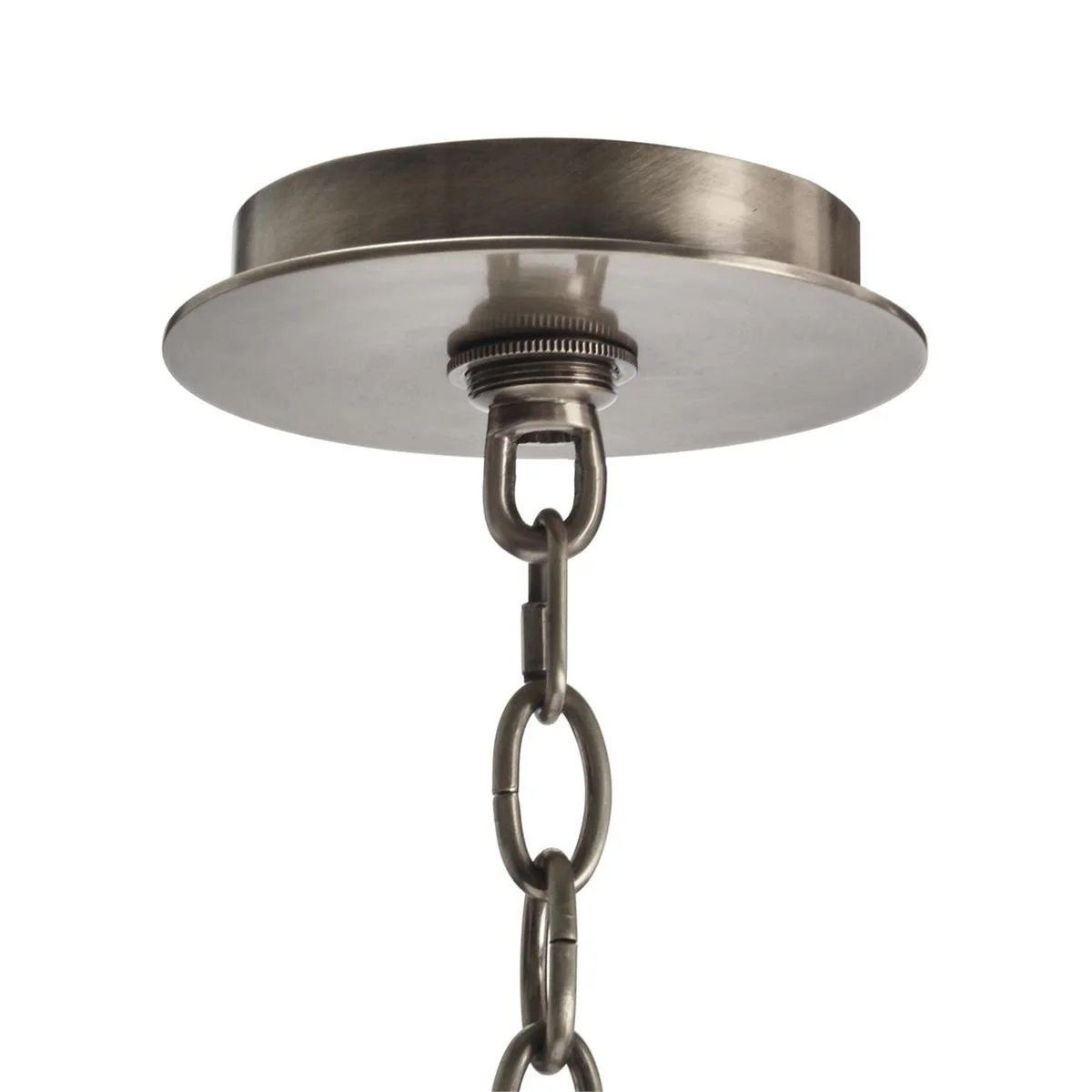 John Richard Acrylic and Nickel Six-Light Chandelier - Image 2
