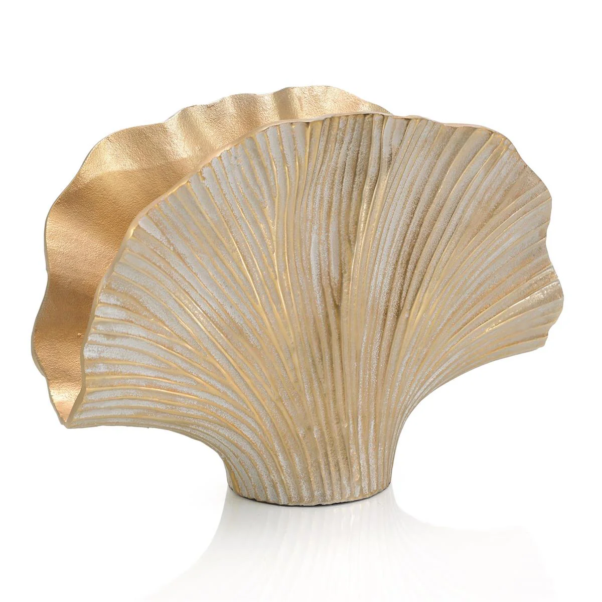 John Richard Decor Aluminum Gingko Leaf Vases 13399