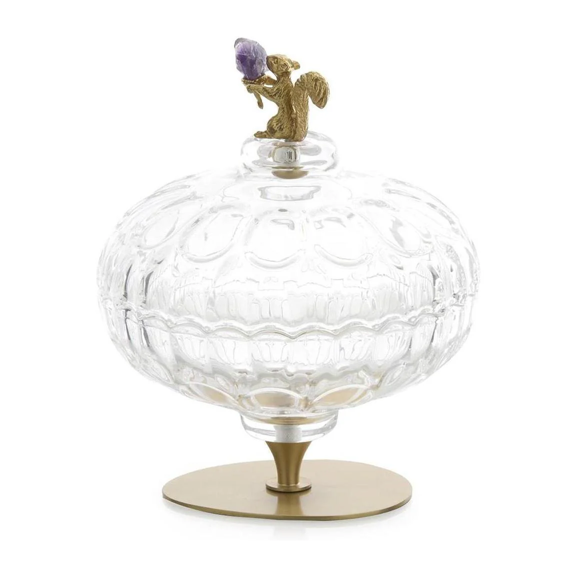 John Richard Decor Brass Squirrel Perfume Bottle