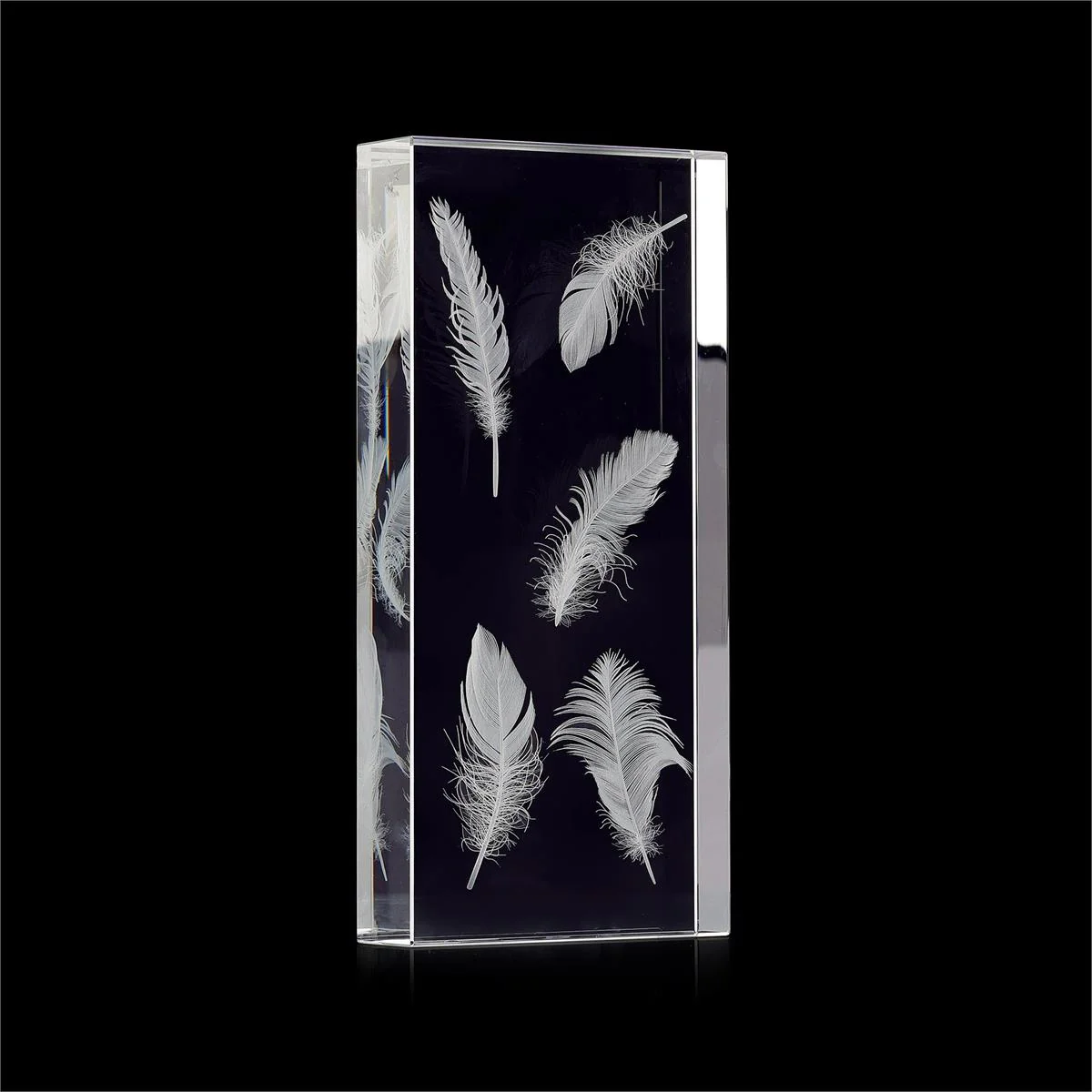 John Richard Decor Crystal-Encased Feathers