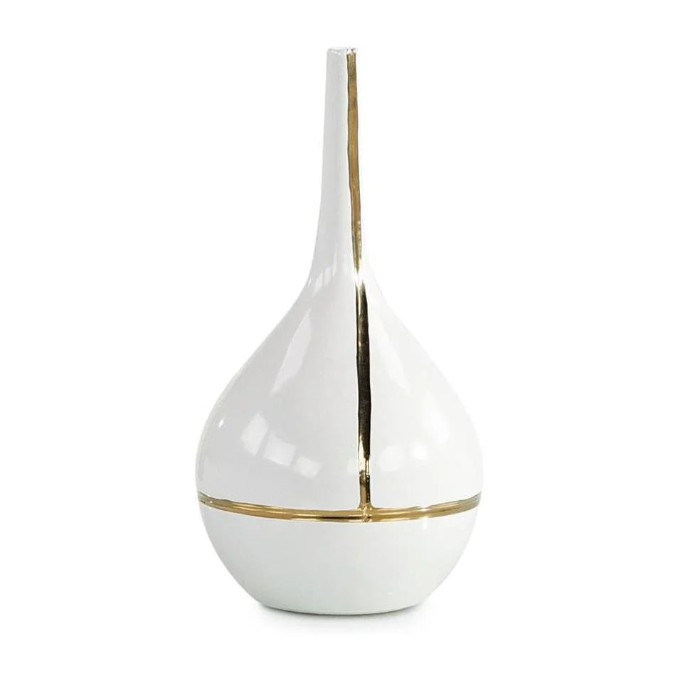 John Richard Decor Golden Stripe Vase
