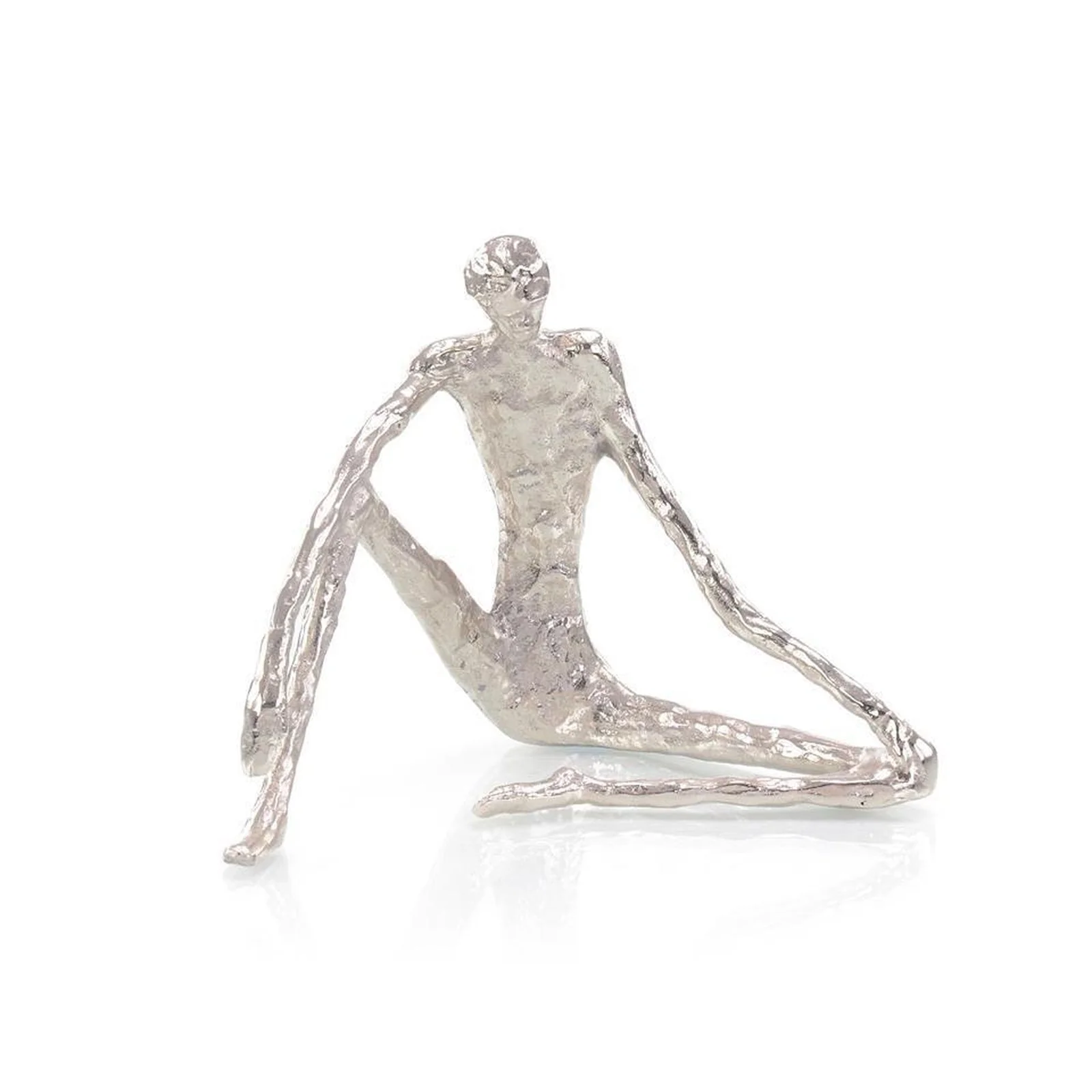 John Richard Decor Nickel Sitting Sculpture
