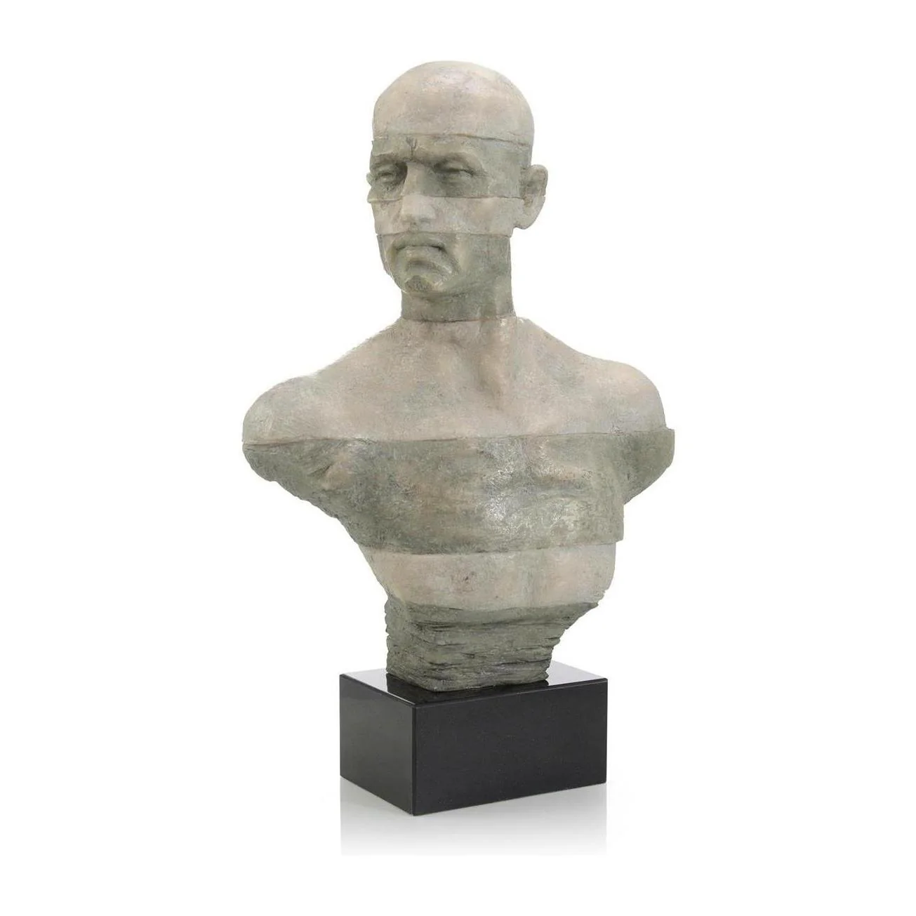 John Richard Decor Two-Tone Gray Bust Sculpture