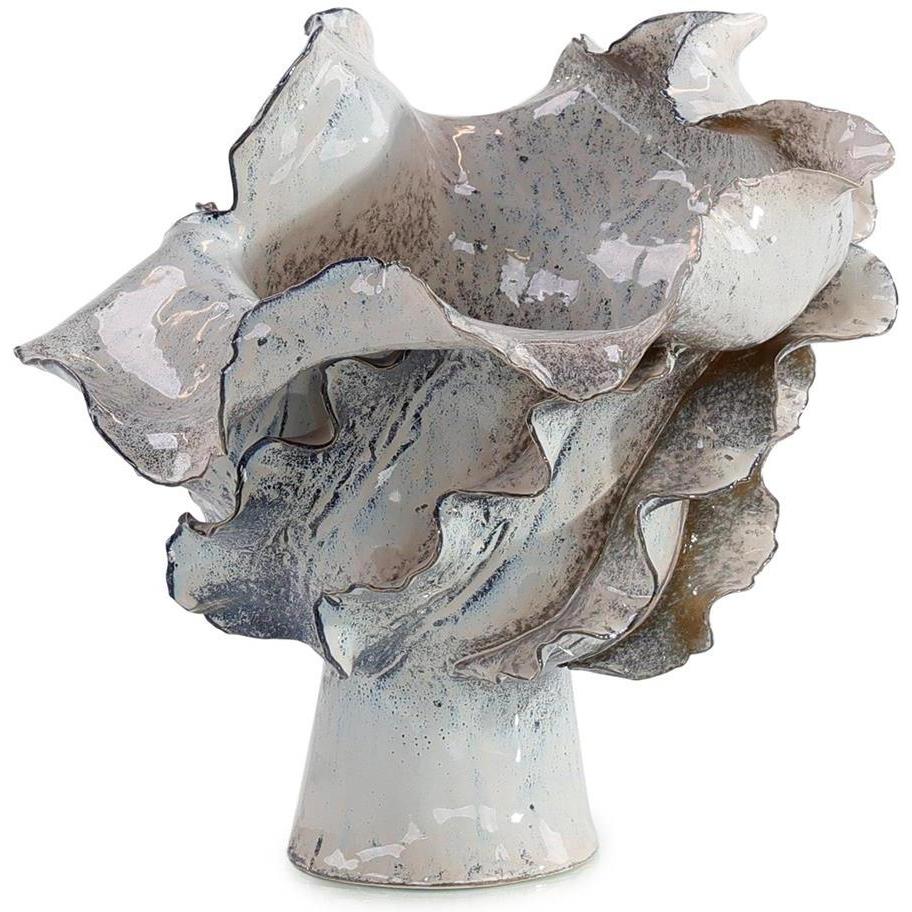 John Richard Decor Waved Porcelain Vase