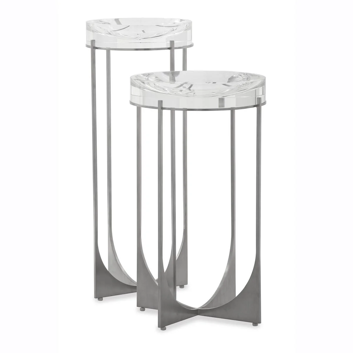 John Richard Svelte Martini Table I, Silver - Image 2