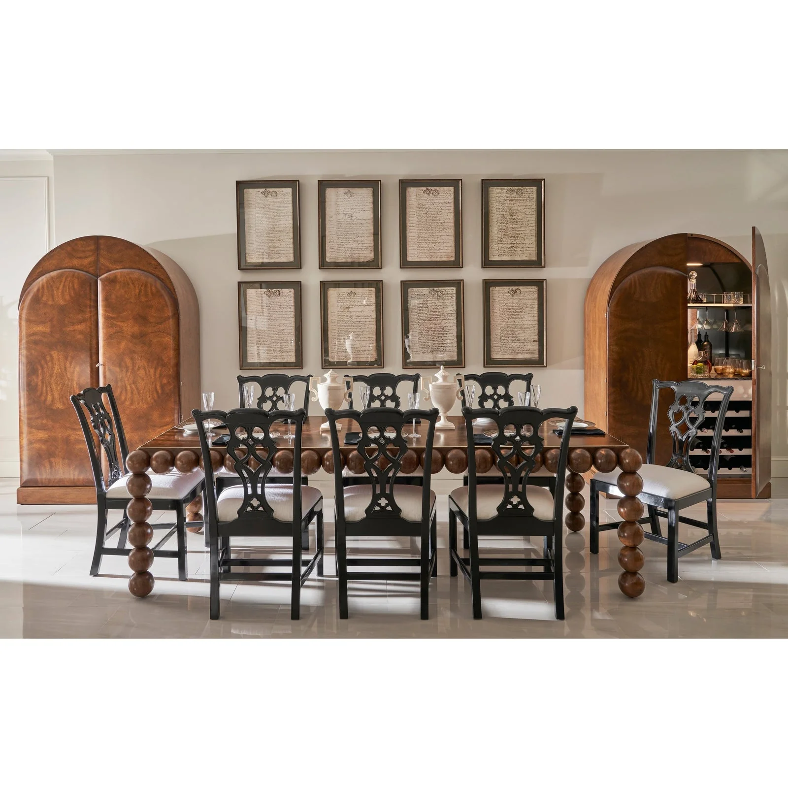Jonathan Charles Orb Console Table - Image 3