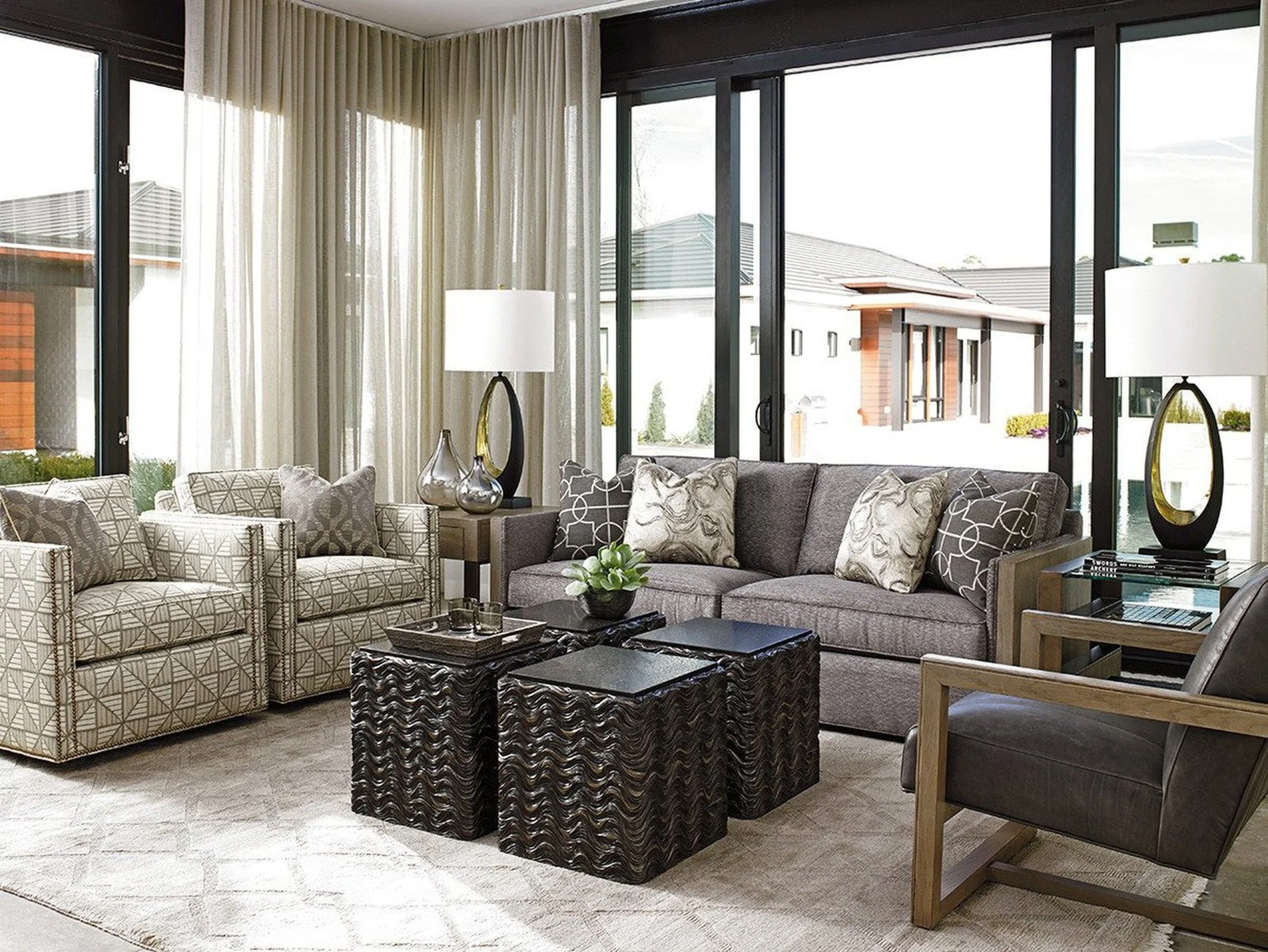 Lexington Hinsdale Swivel Club Chair - Image 7