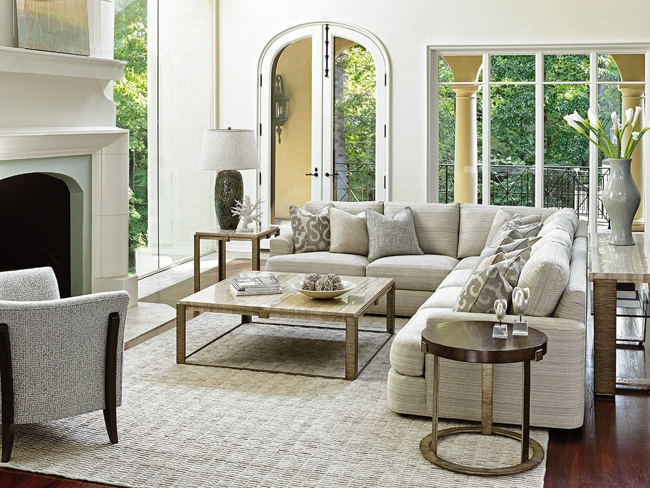 Lexington Laurel Canyon Stone Canyon Lamp Table - Image 3