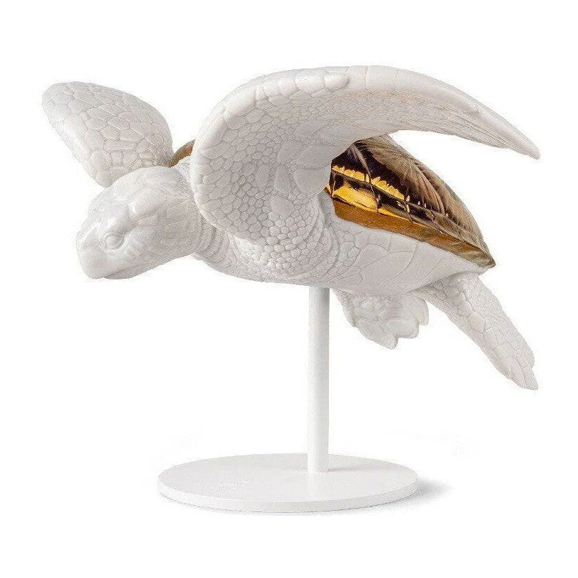 Lladro Sea Turtles Couple (White - Copper)