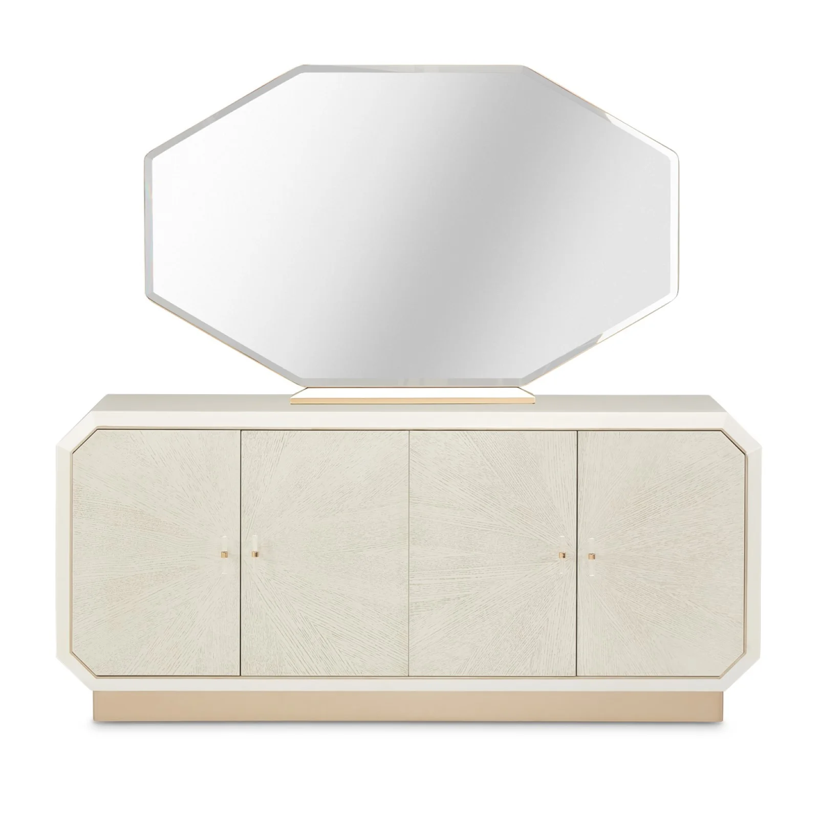Michael Amini La Rachelle Sideboard and Mirror - Champagne - Image 2