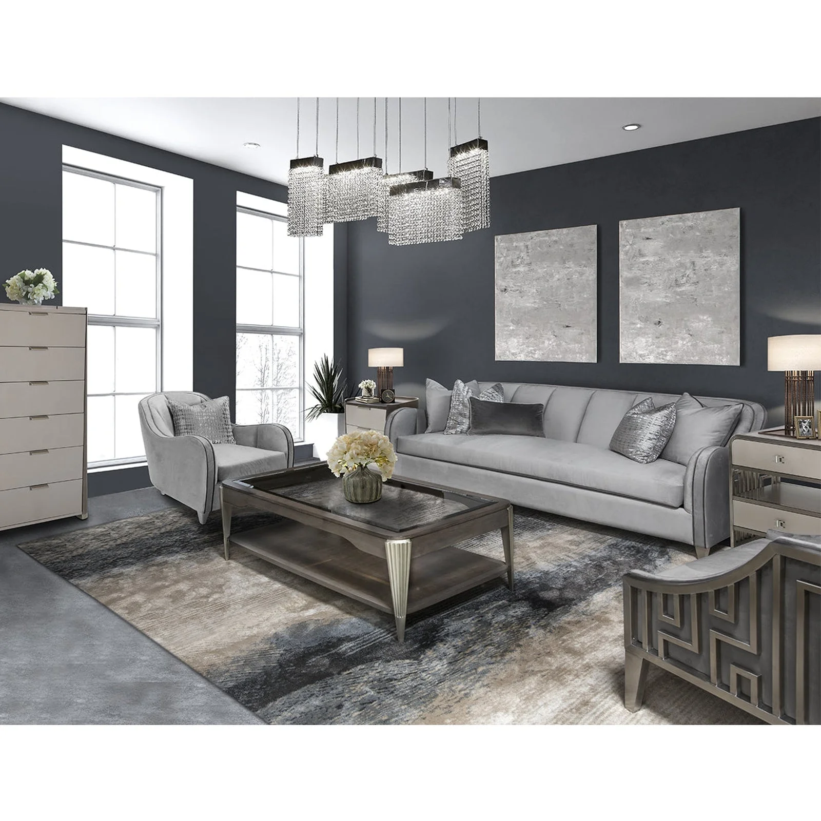 Michael Amini Roxbury Park Sofa - Image 3