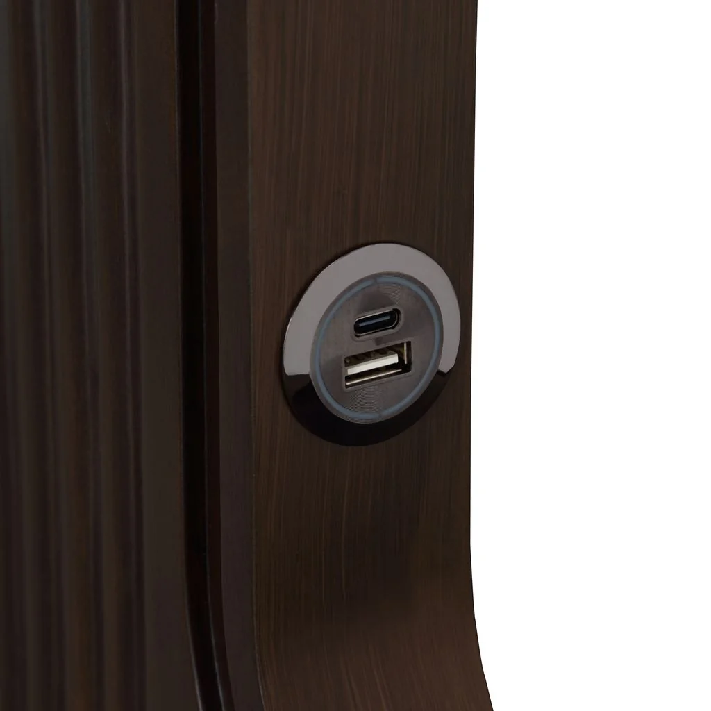 Michael Amini West Kensington Bed - Buff/Medium Espresso - Image 9