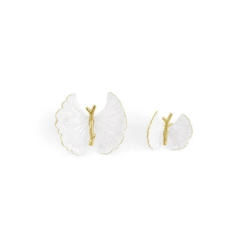 Michael Aram Butterfly Ginkgo Gold Decorative Objects Set of 2 - Image 4