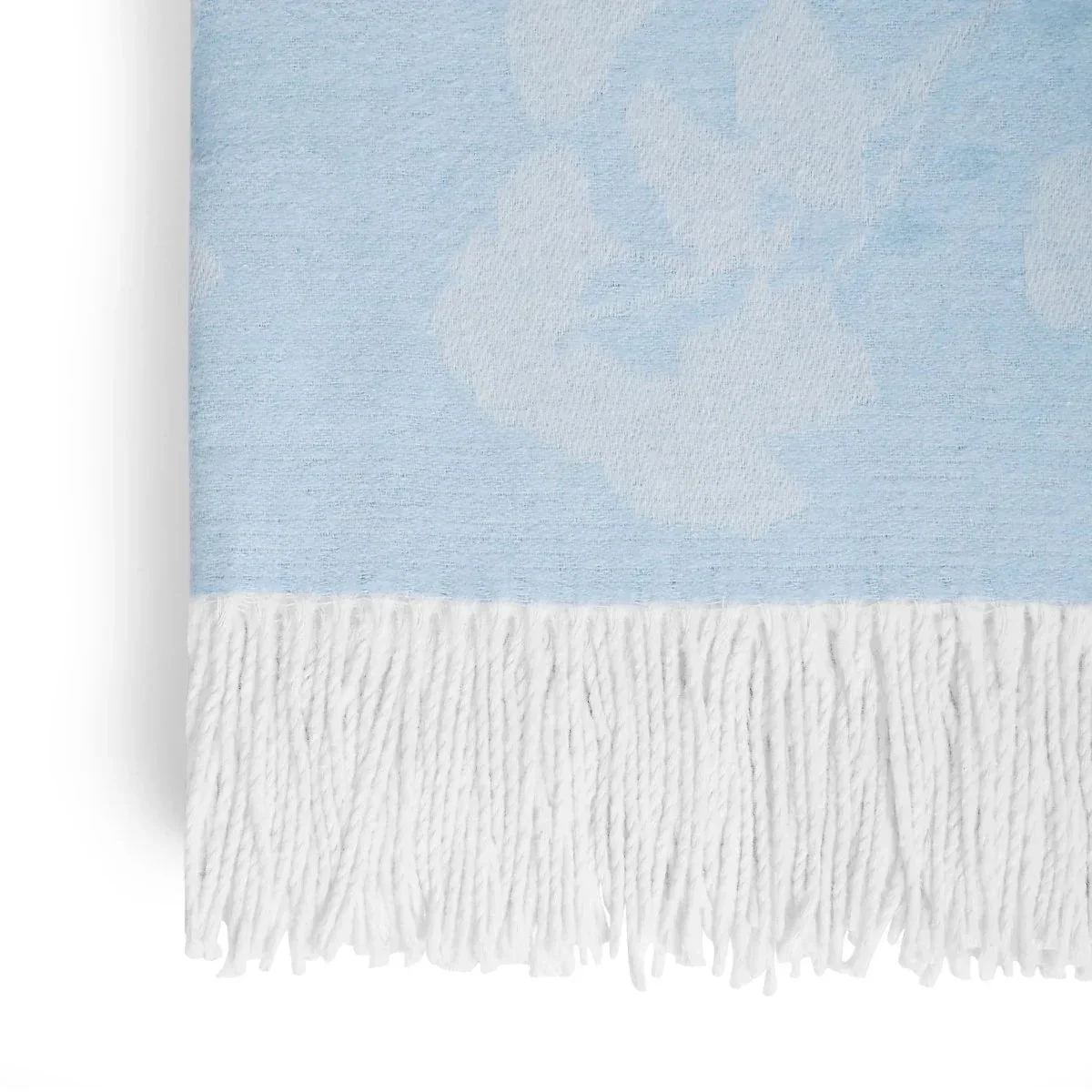 Michael Aram Butterfly Ginkgo Throw Sky and White - Image 5