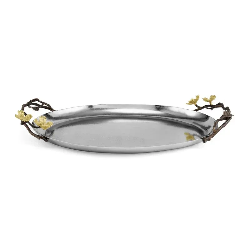 Michael Aram Dogwood Oval Tray - Image 3