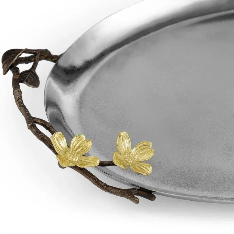 Michael Aram Dogwood Oval Tray - Image 6