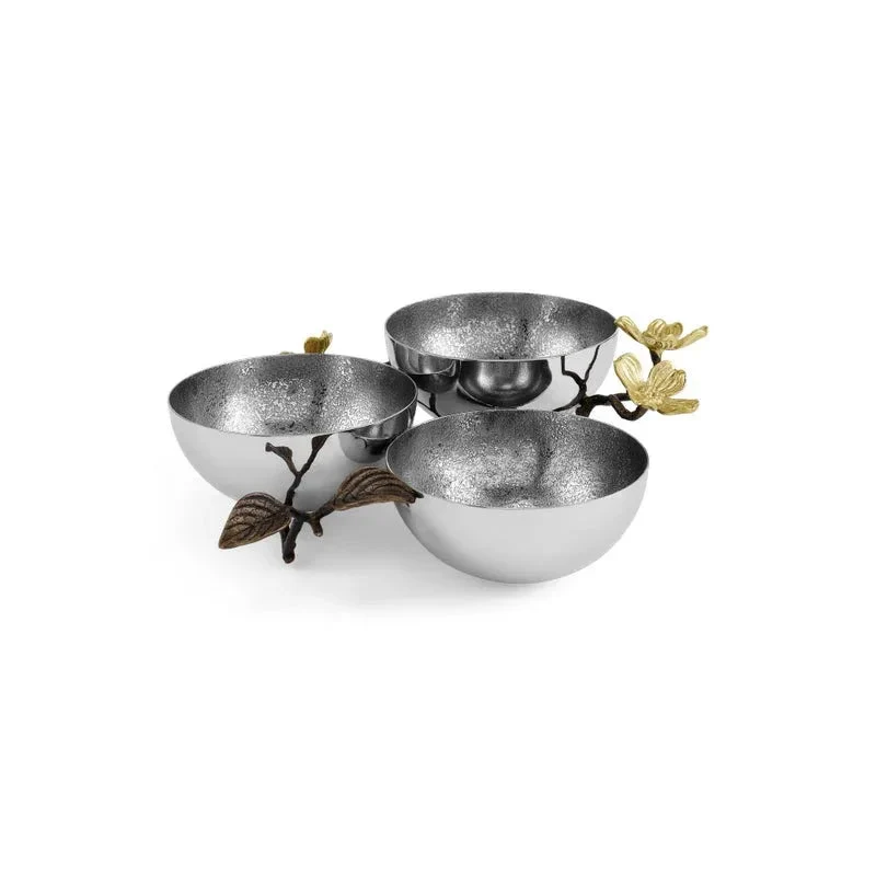 Michael Aram Dogwood Triple Bowl - Image 4