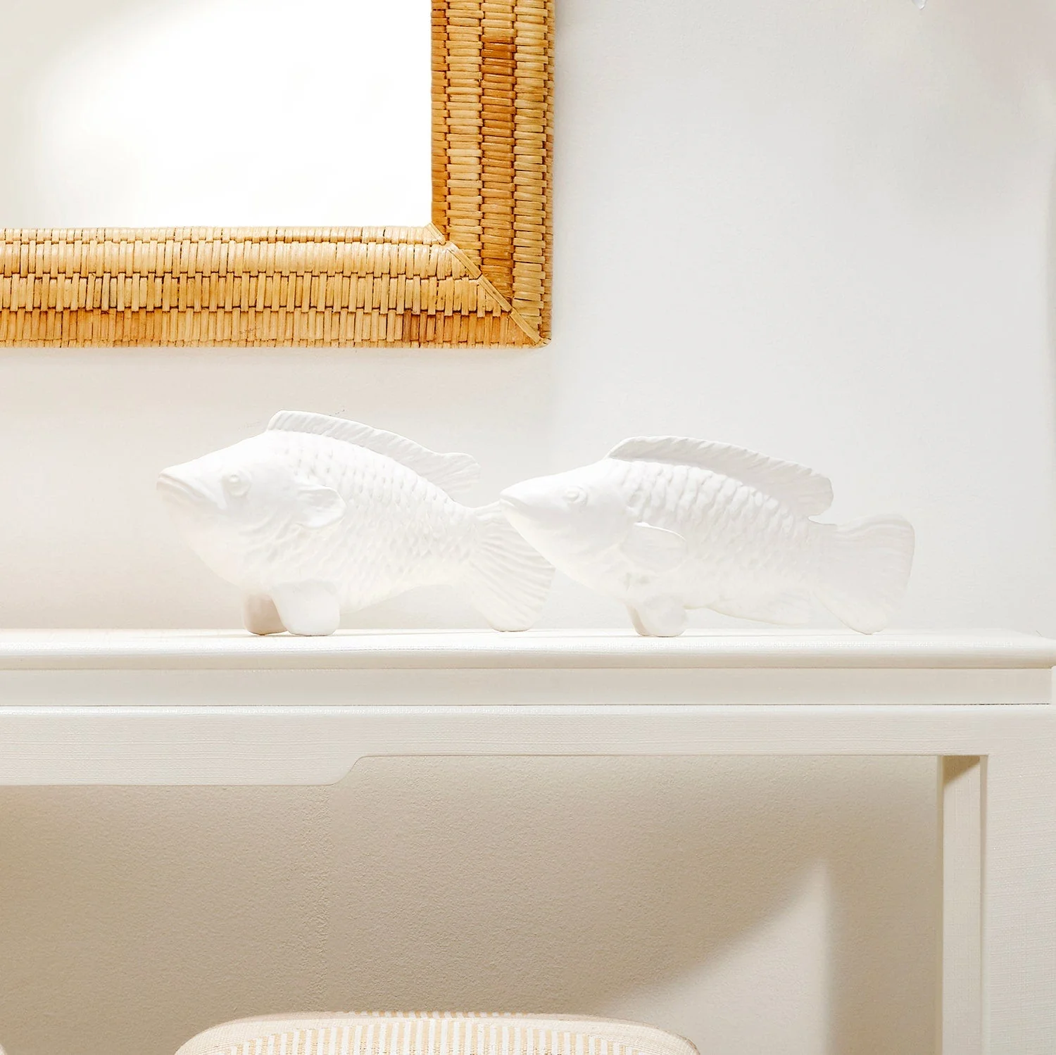 Neya Rectangular Rattan Mirror - Image 6