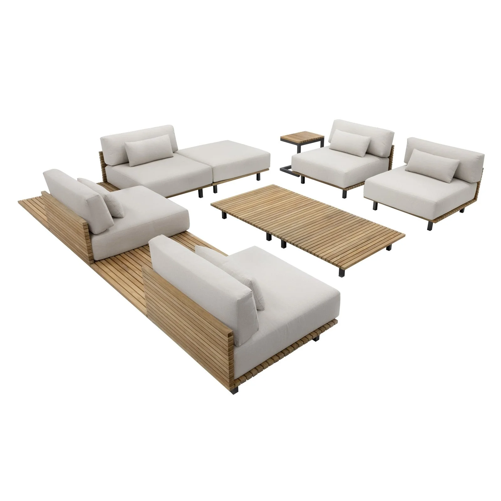 Sunpan Geneve Modular Armless Chair Clearance - Image 5