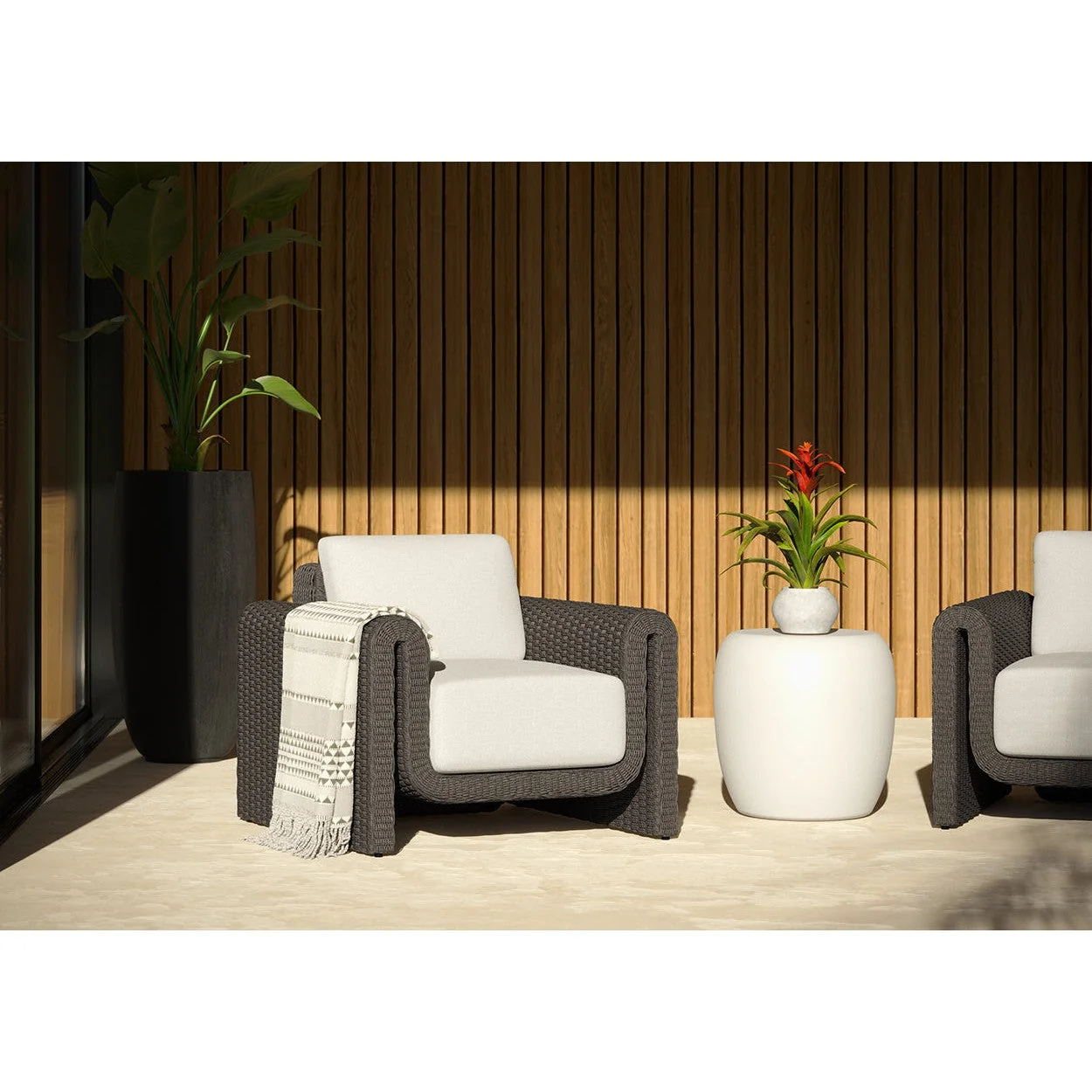 Sunpan Iolite White End Table - Image 3