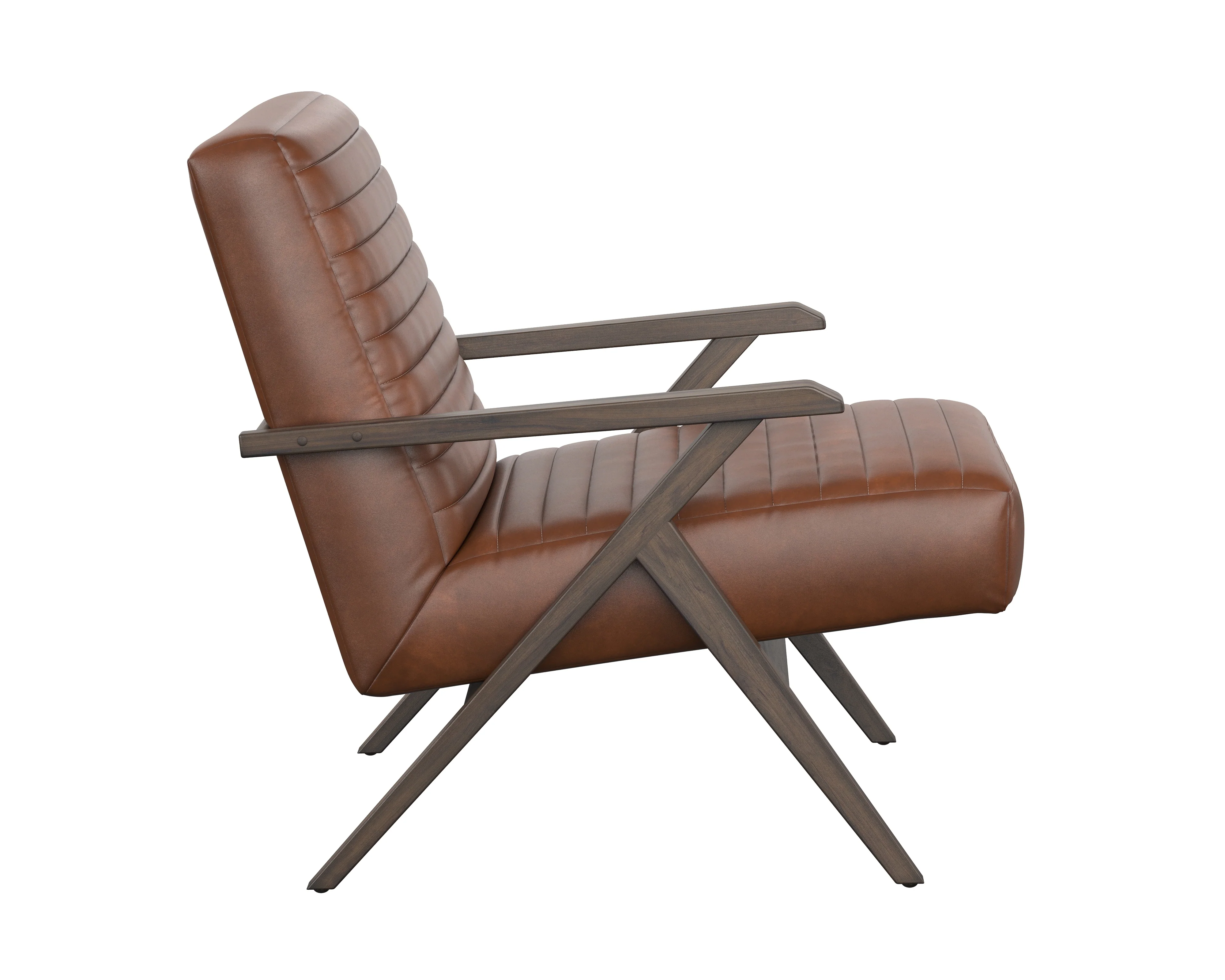 Sunpan Peyton Lounge Chair - Bravo Cognac - Image 3