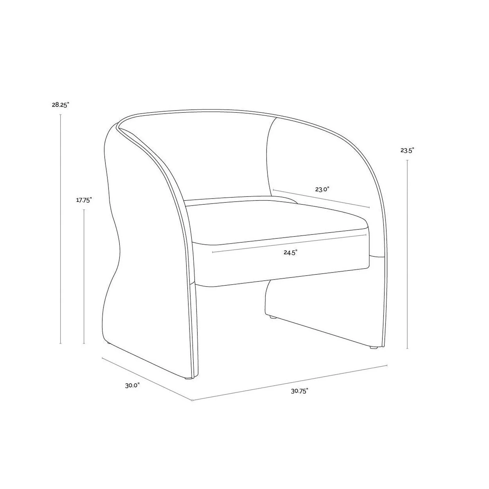 Sunpan Rosalia Lounge Chair Clearance - Image 18