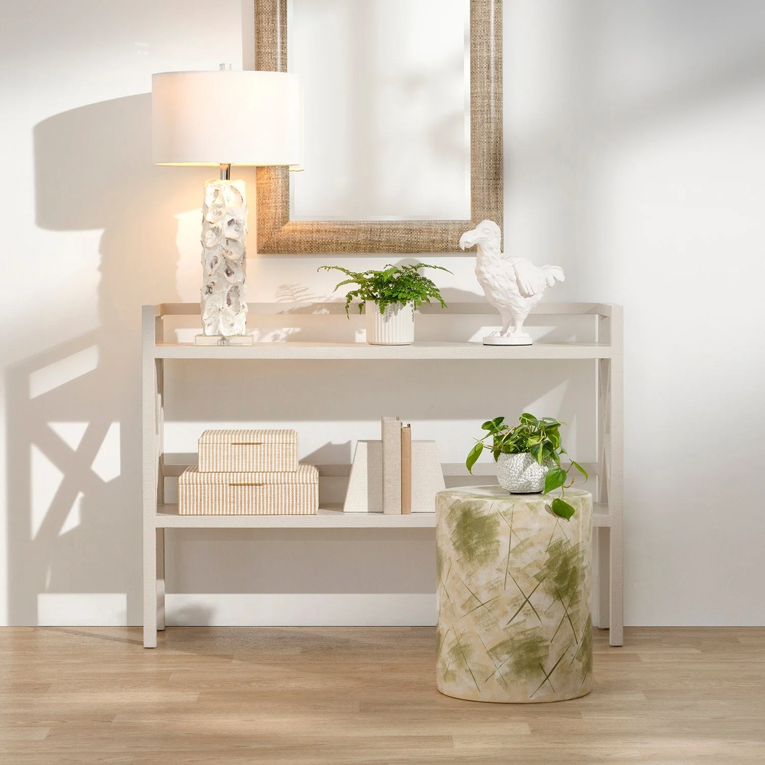 Tilda Faux Rattan Mirror - Image 3