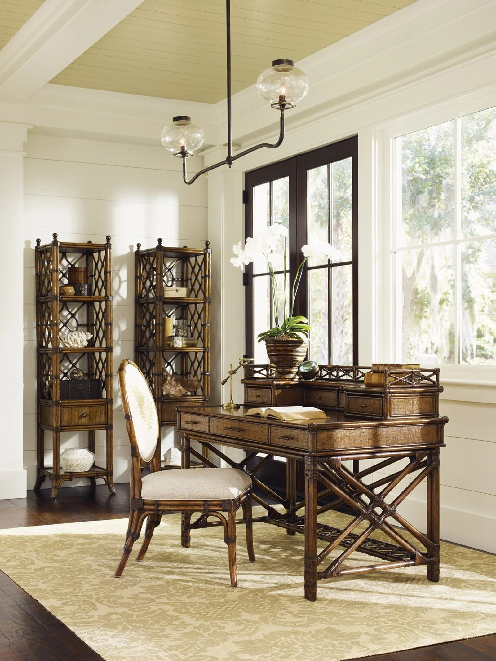 Tommy Bahama Home Bali Hai Gulfstream Oval Back Side Chair Customizable - Image 7