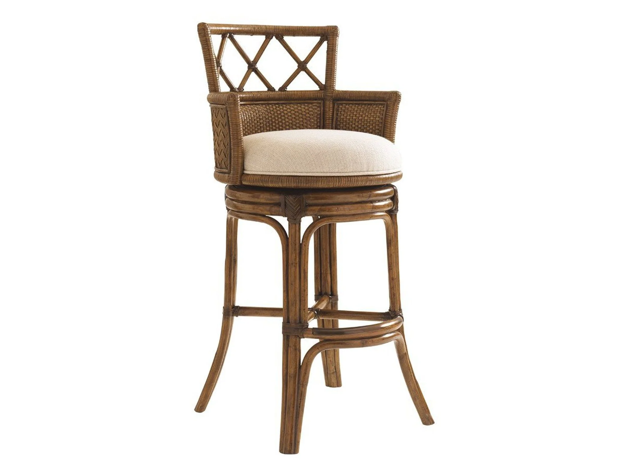 Tommy Bahama Home Bali Hai Kamala Bay Swivel Bar Stool Customizable - Image 4