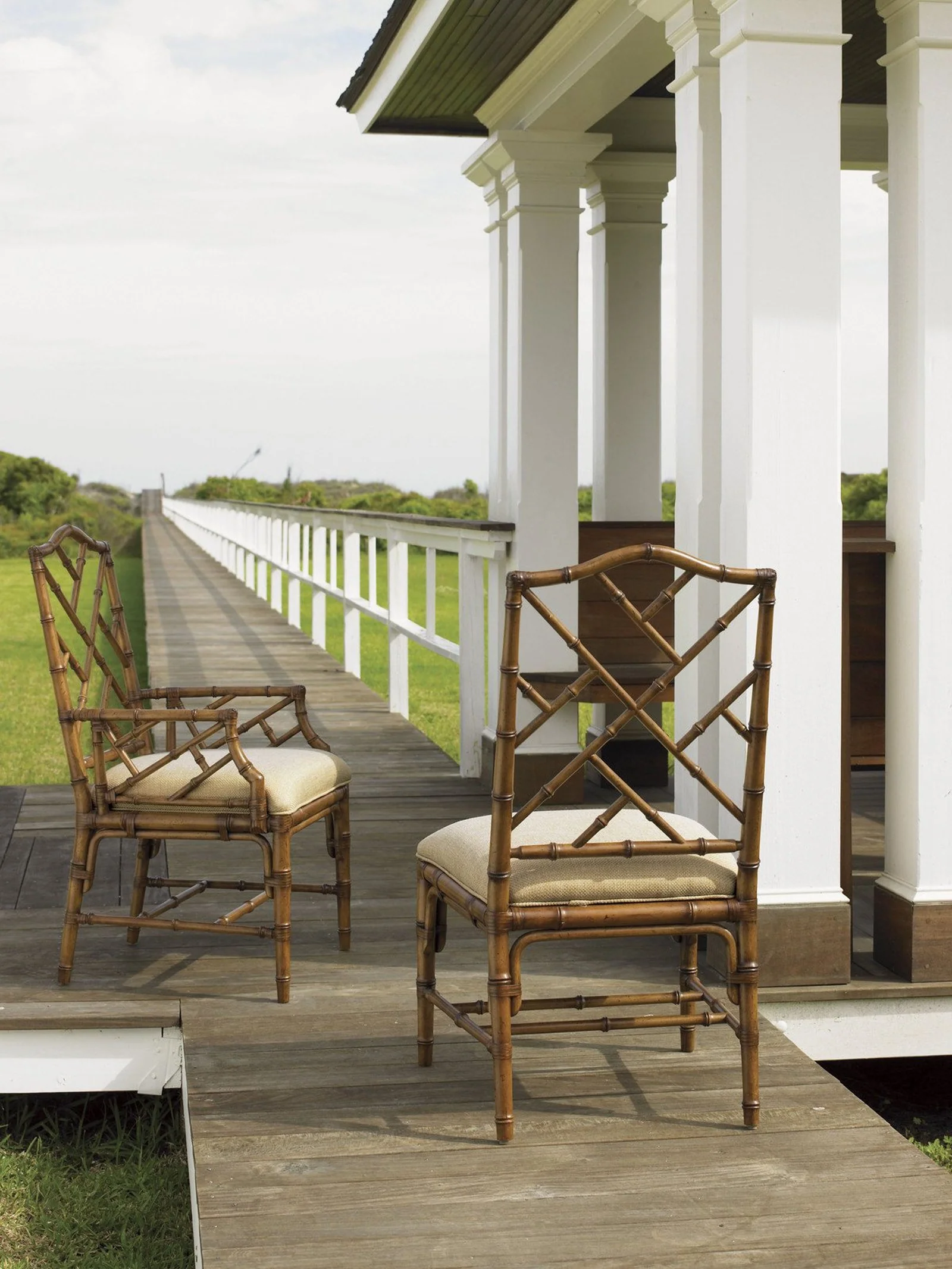 Tommy Bahama Home Island Estate Ceylon Arm Chair Customizable - Image 9