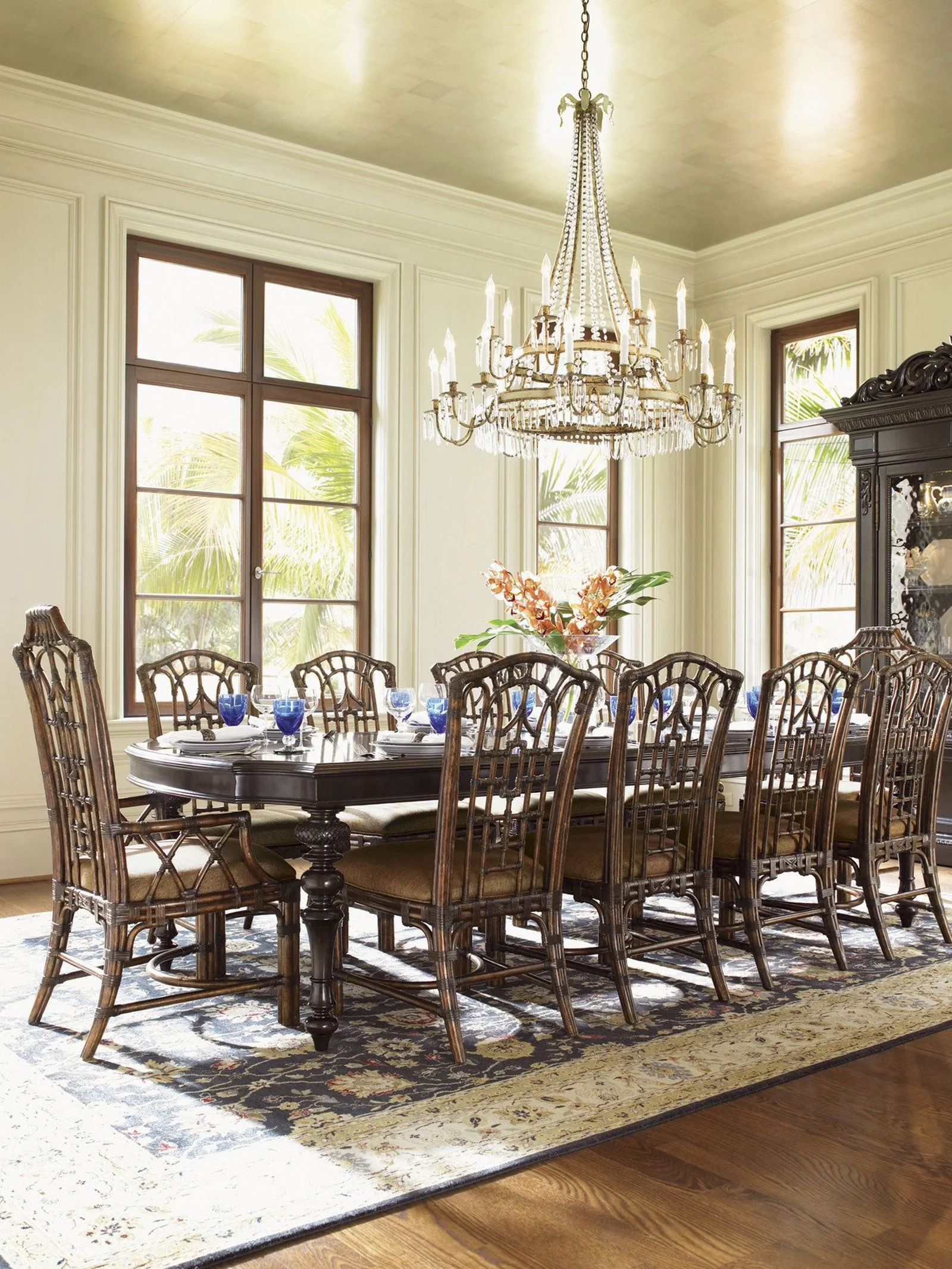 Tommy Bahama Home Royal Kahala Pacific Rim Side Chair As Shown - Image 3