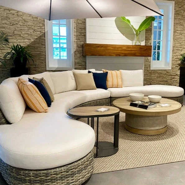 Vanguard Montclair Outdoor Left Curved Lounge - Image 2