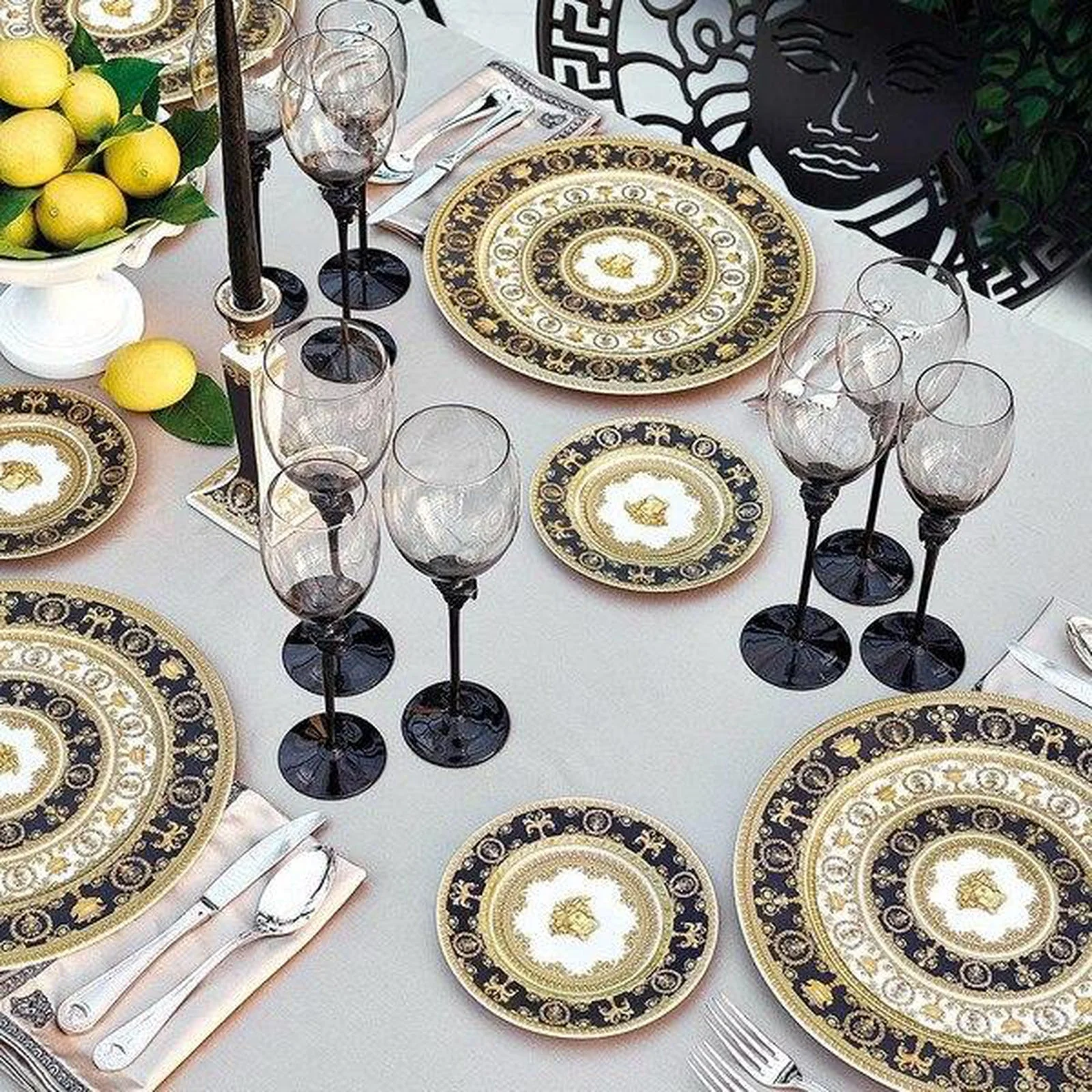 Versace I Love Baroque Bianco Salad Plate - Image 2