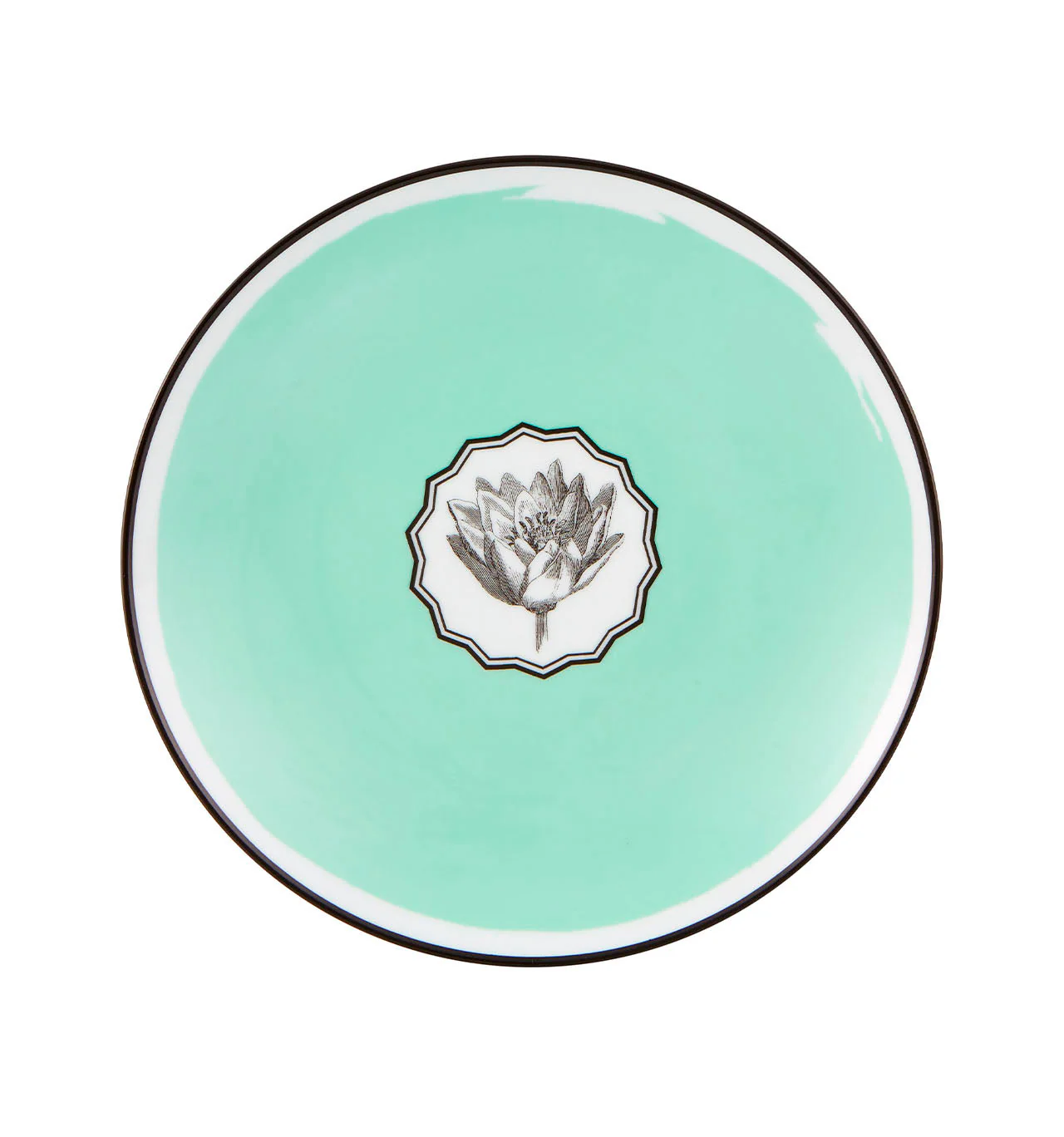 Vista Alegre Christian Lacroix - Herbariae Dessert Plate Green By Christian Lacroix