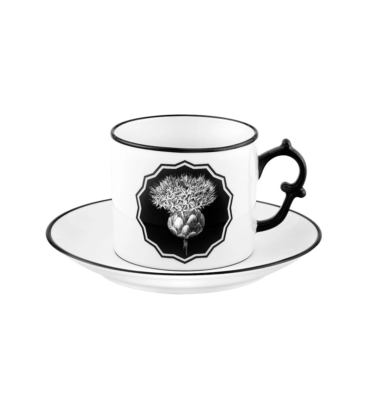 Vista Alegre Christian Lacroix - Herbariae Tea Cup And Saucer White By Christian Lacroix